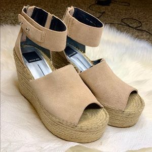 Dolce Vita Straw Ankle Strap Espadrilles